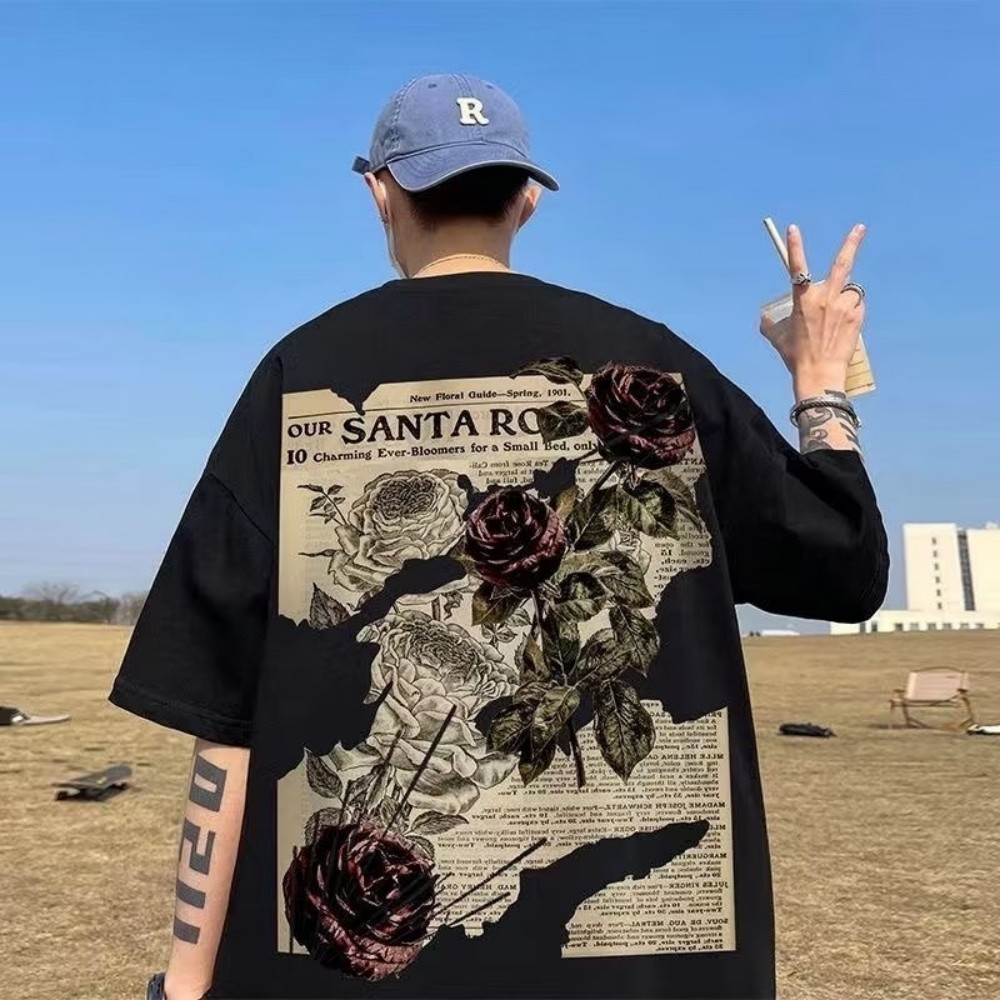 Street Fashion Urban - Summer Fashion Men's Breathable Round Neck