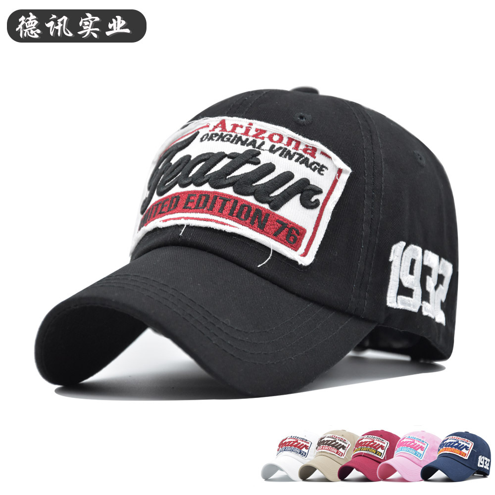 Baseball Cap Fitted - Letter Embroidery Baseball Caps for Men