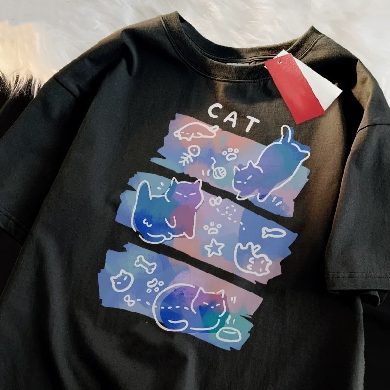 Street Fashion Japan 2025 - ZAZOMDE Manga Print Men's Oversize Thick