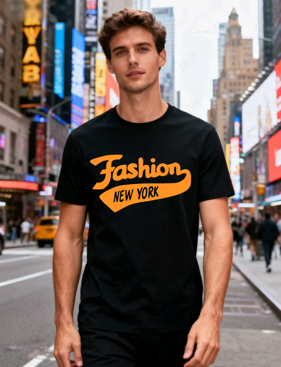 Street Fashion New York - New York Street Style Letter Printed