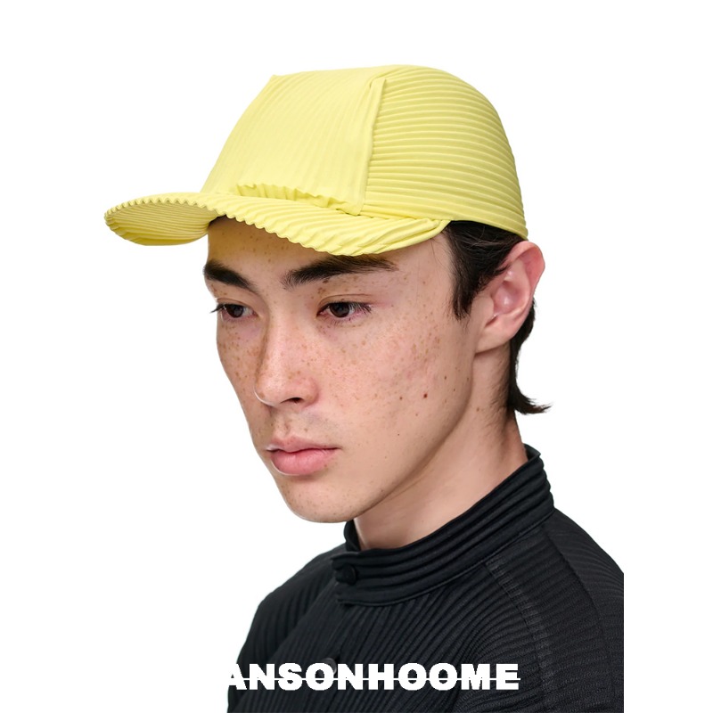 Baseball Cap Fitted - Miyake Pleated Men's Duckbill Cap 2025