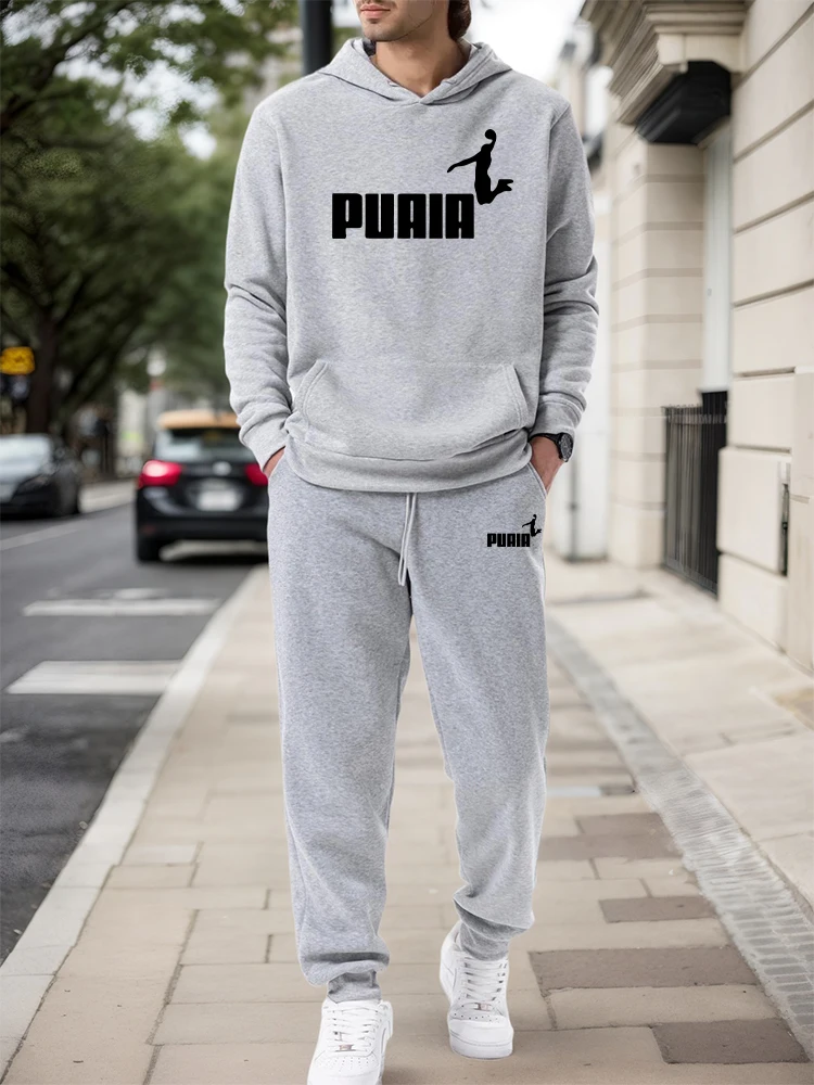 Street Fashion Male - Men's Set/Hoodie/Pants 2026 Fall Winter Casual