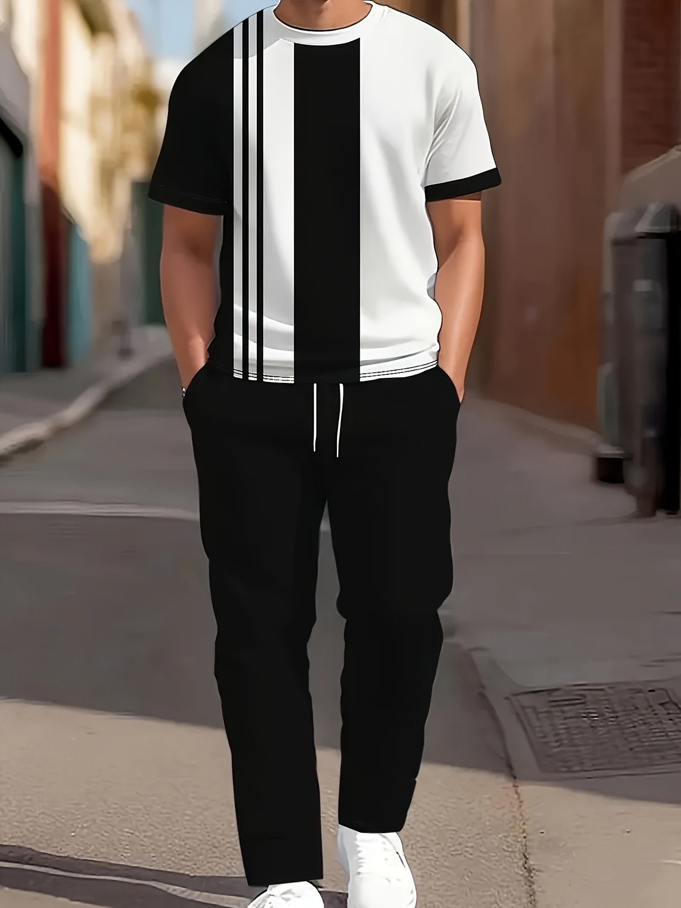 Street Fashion Male - 2026 Summer New Men's Short-Sleeved Long