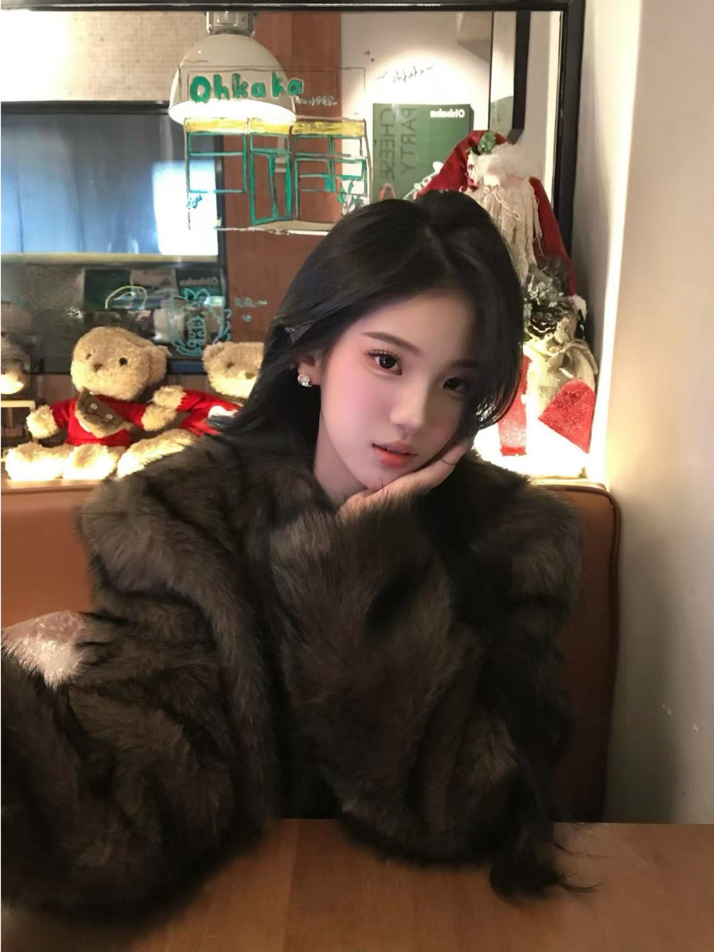 Fashionable Grey  Fur Jacket M - Street Fashion High End 评论和价格