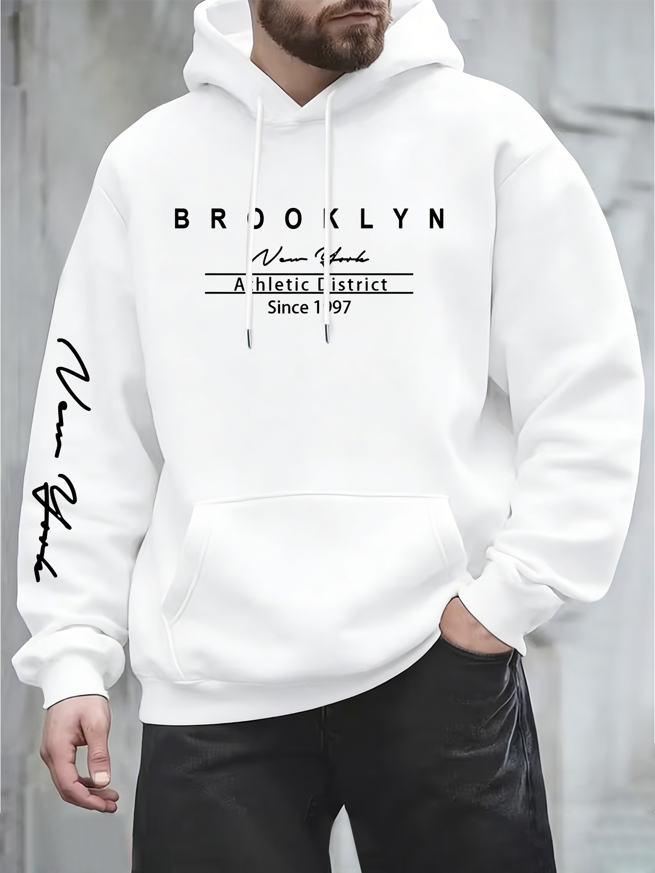 Urban fashion men's hoodie on  - Street Fashion New York 评论和价格