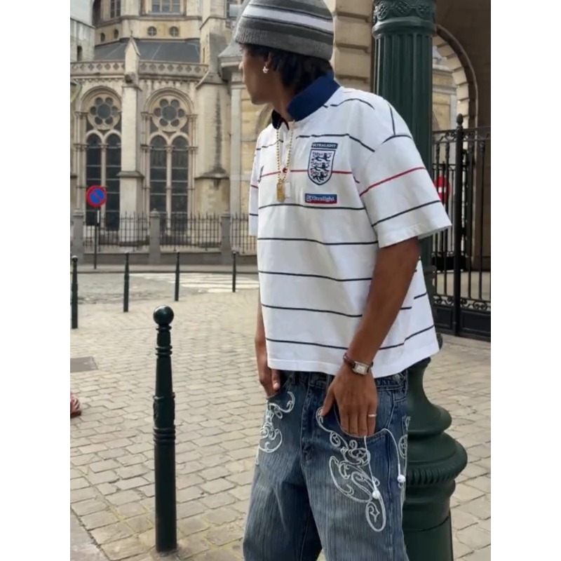 Retro Y2K 2 Pcs Set Street Sty - Street Fashion Male 评论和价格