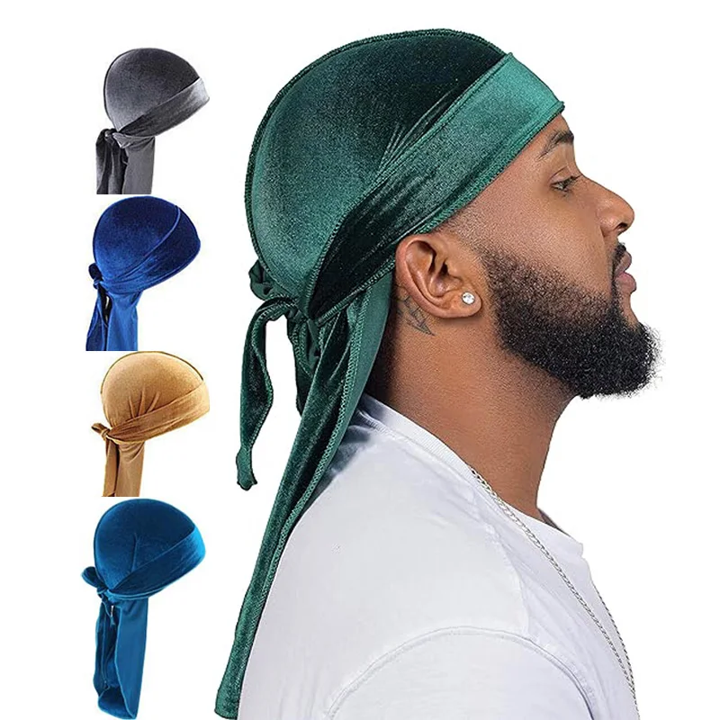 kkjoy Unisex Velvet Durags Ban - Street Fashion Hats 评论和价格