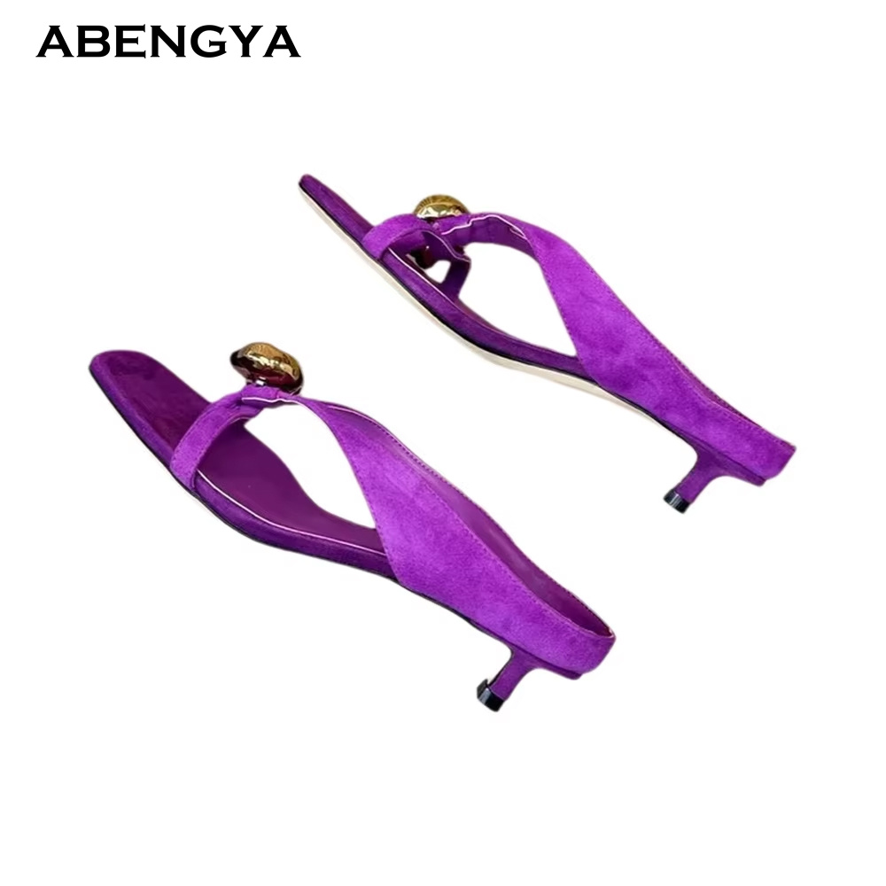 2026 Summer New Suede Slippers - Street Fashion Clothing 评论和价格