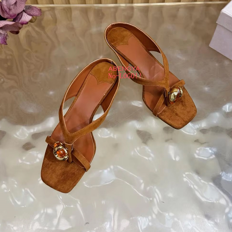 2026 Summer New Suede Slippers - Street Fashion Clothing 评论和价格