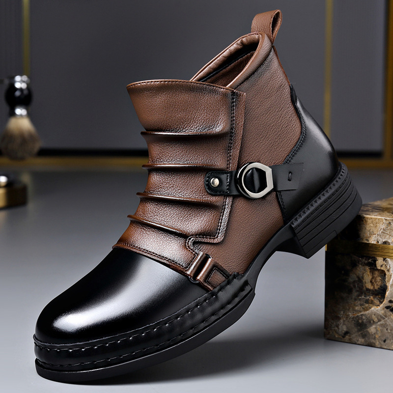 Autumn Winter Retro Ankle Boot - Street Fashion Male 评论和价格
