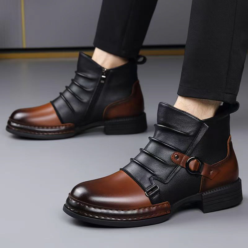 Autumn Winter Retro Ankle Boot - Street Fashion Male 评论和价格