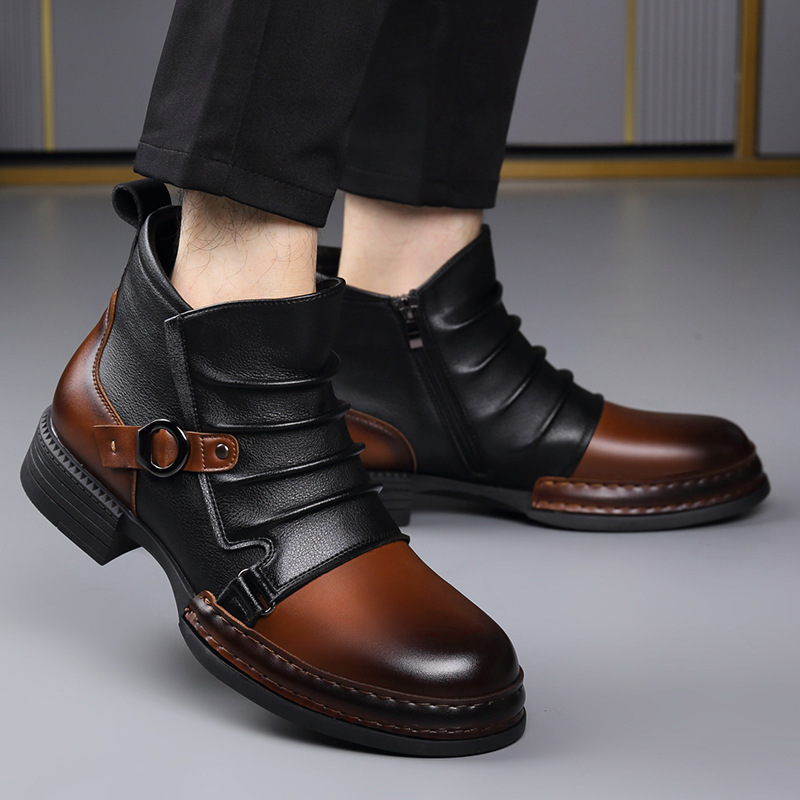 Autumn Winter Retro Ankle Boot - Street Fashion Male 评论和价格
