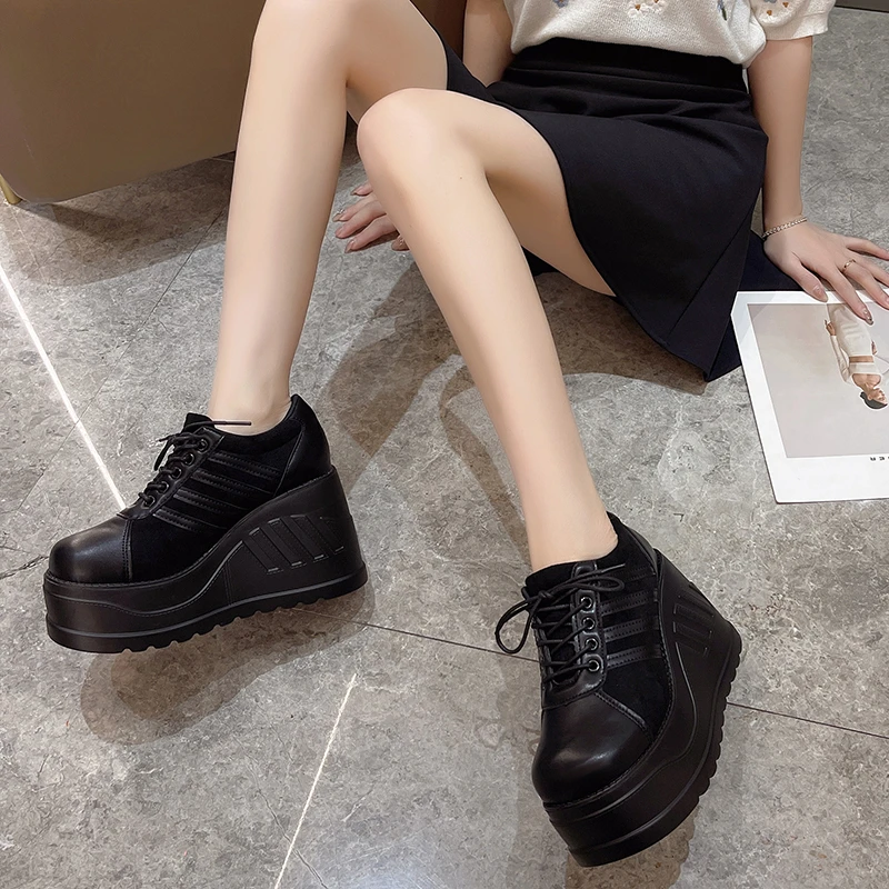 Big Size 35-43 Black Design Fe - Street Fashion Goth 评论和价格