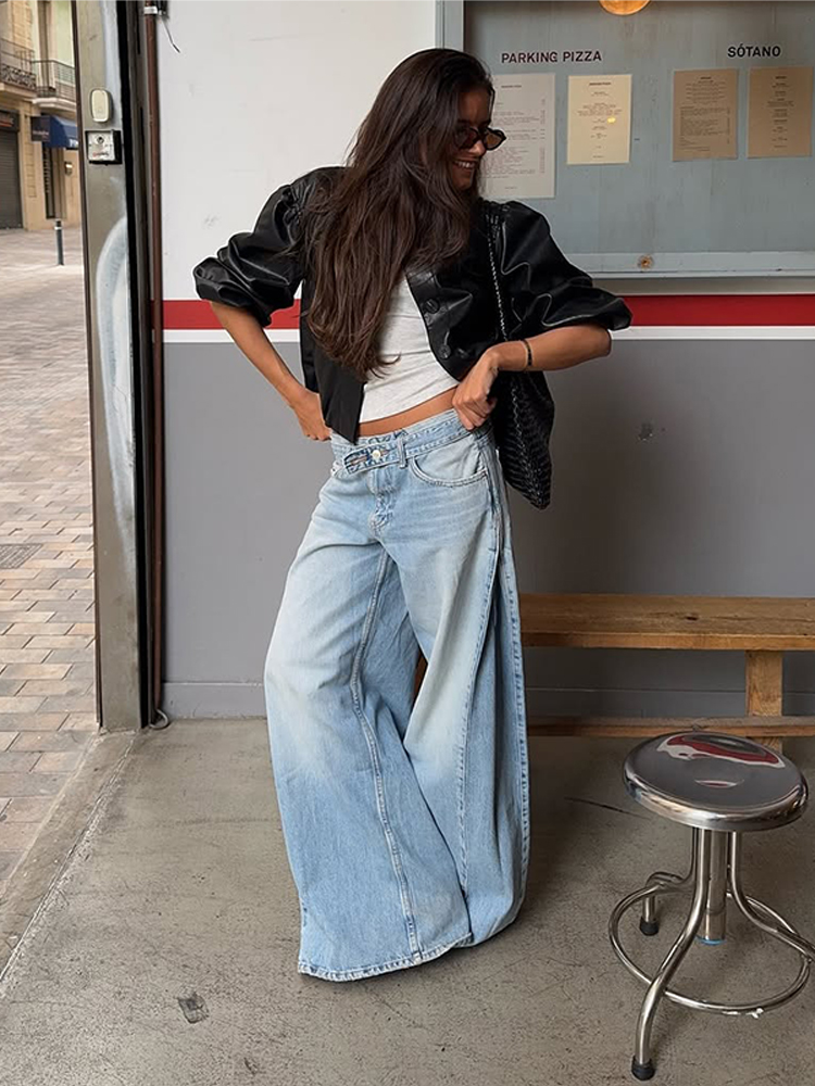Street Denim Women Pants Fashi - Street Fashion Urban 评论和价格