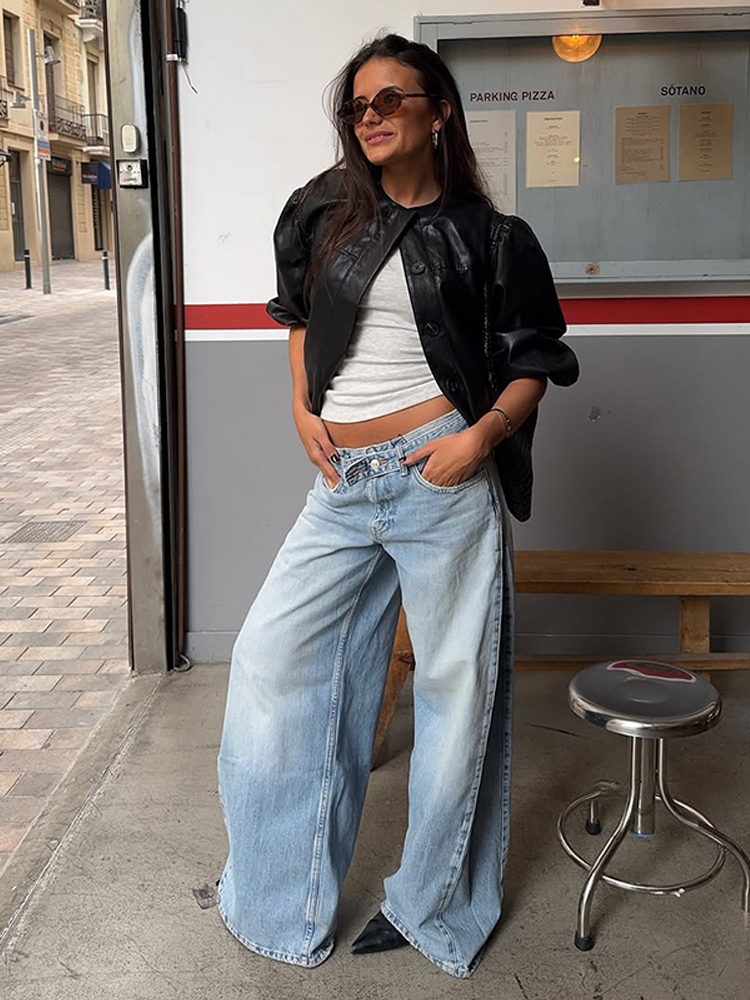 Street Denim Women Pants Fashi - Street Fashion Urban 评论和价格