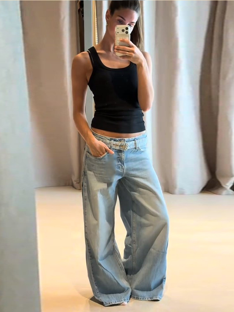 Street Denim Women Pants Fashi - Street Fashion Urban 评论和价格