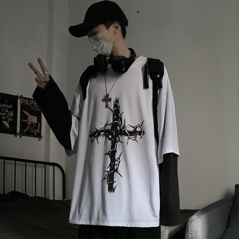 Grunge Clothes Women Long Slee - Street Fashion Goth 评论和价格