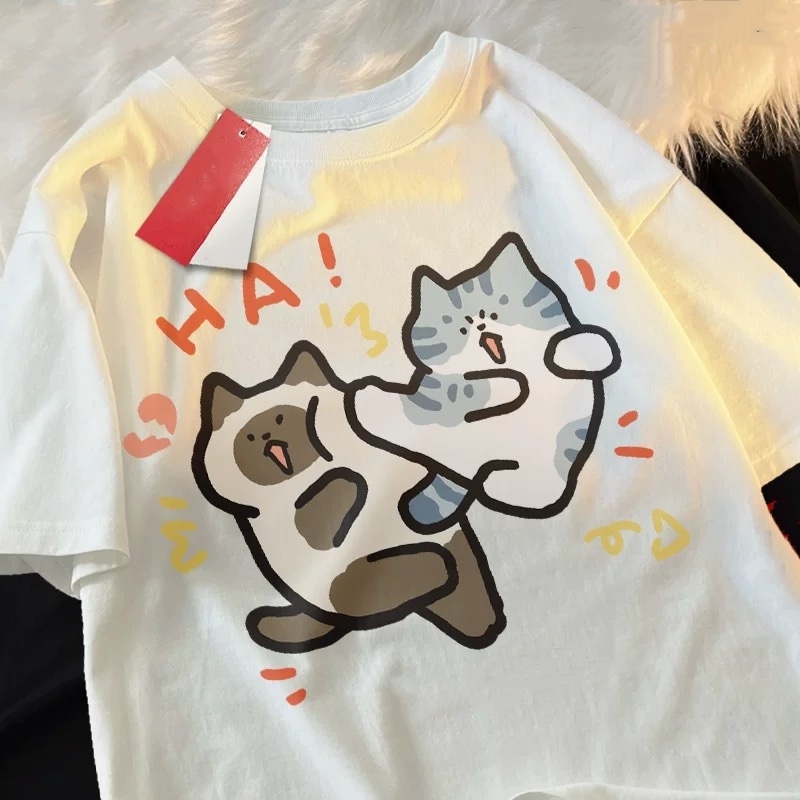 ZAZOMDE 2025 Funny Cat Print H - Street Fashion Japan 2025 评论和价格