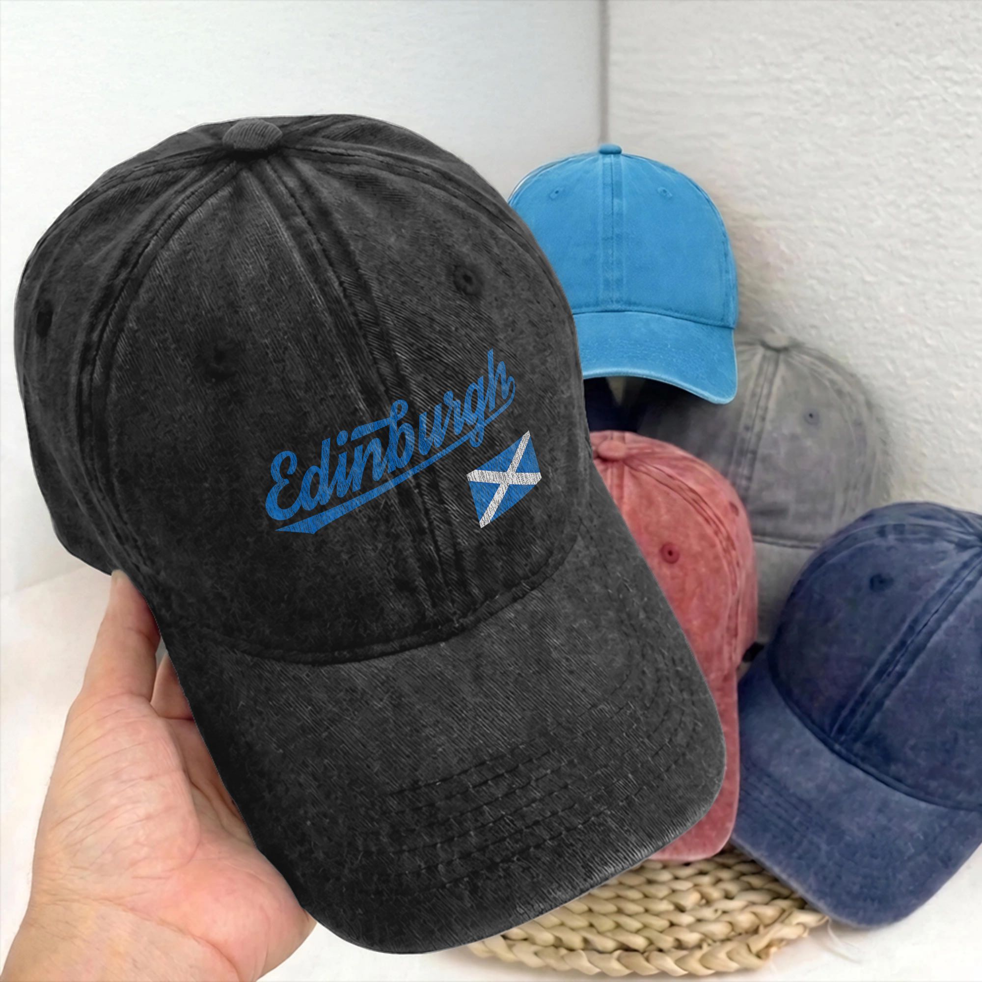 Edinburgh Scotland United King - Baseball Cap Fitted 评论和价格