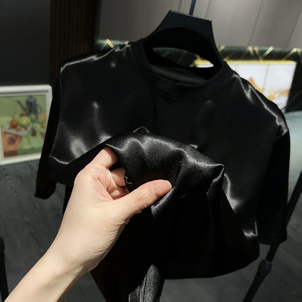 Mens Acetate Fiber Satin Gloss - Street Fashion Male 评论和价格