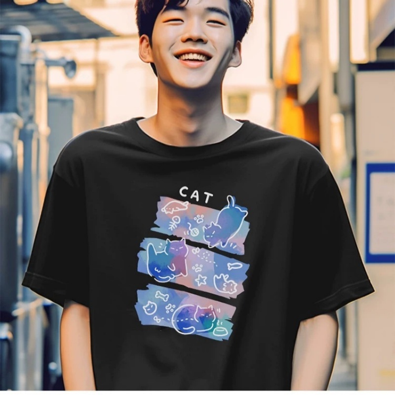 ZAZOMDE Manga Print Men's Over - Street Fashion Japan 2025 评论和价格