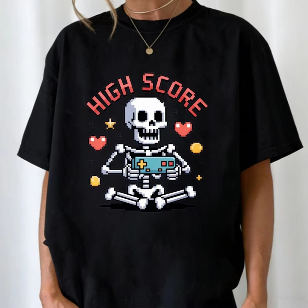 High Score Pixel Skeleton Tee  - Street Fashion Videos 评论和价格
