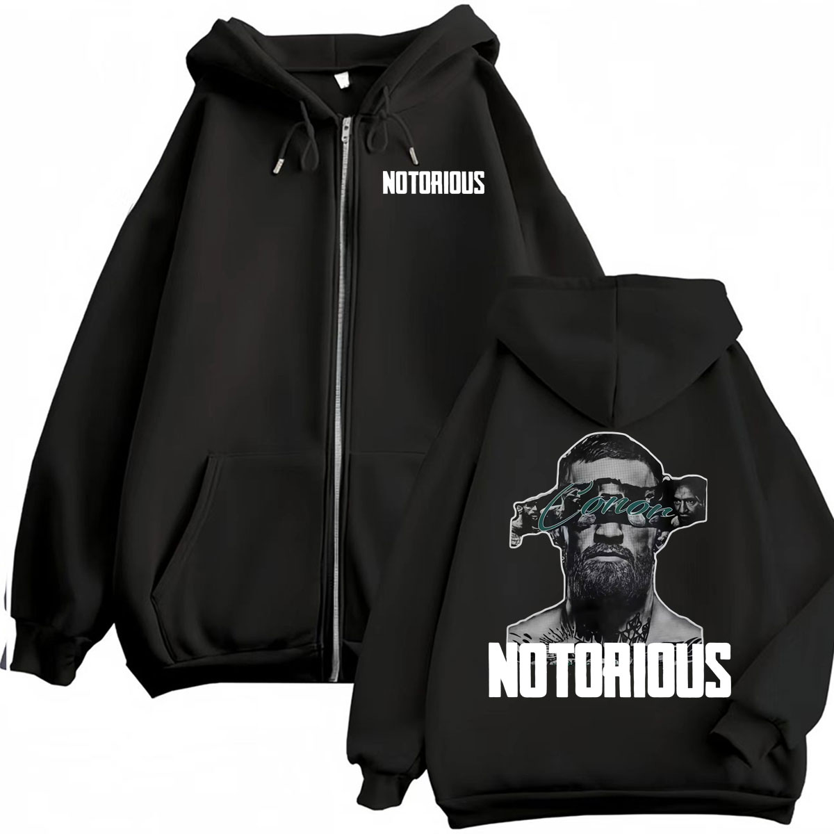Conor McGregor The Notorious Z - Street Fashion Zip Up Hoodie 评论和价格