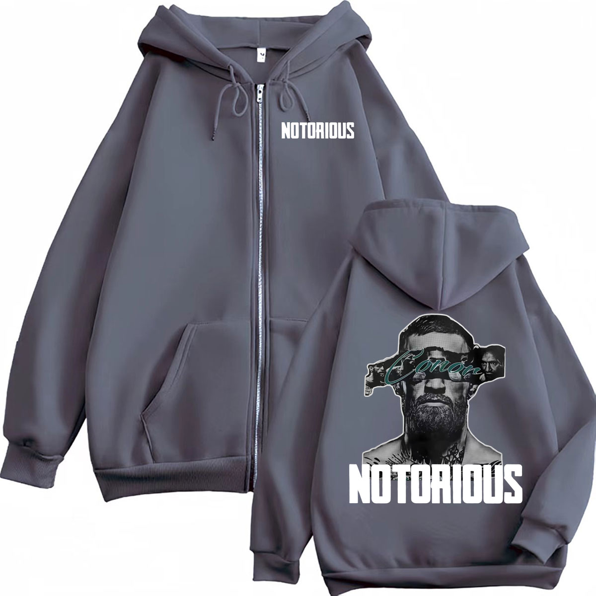 Conor McGregor The Notorious Z - Street Fashion Zip Up Hoodie 评论和价格