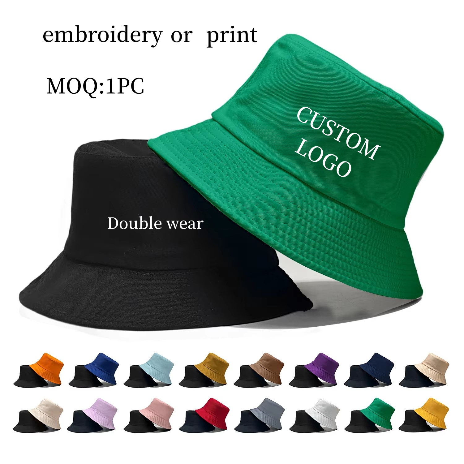 Custom Logo Double Side Fisher - Baseball Cap Fitted 评论和价格