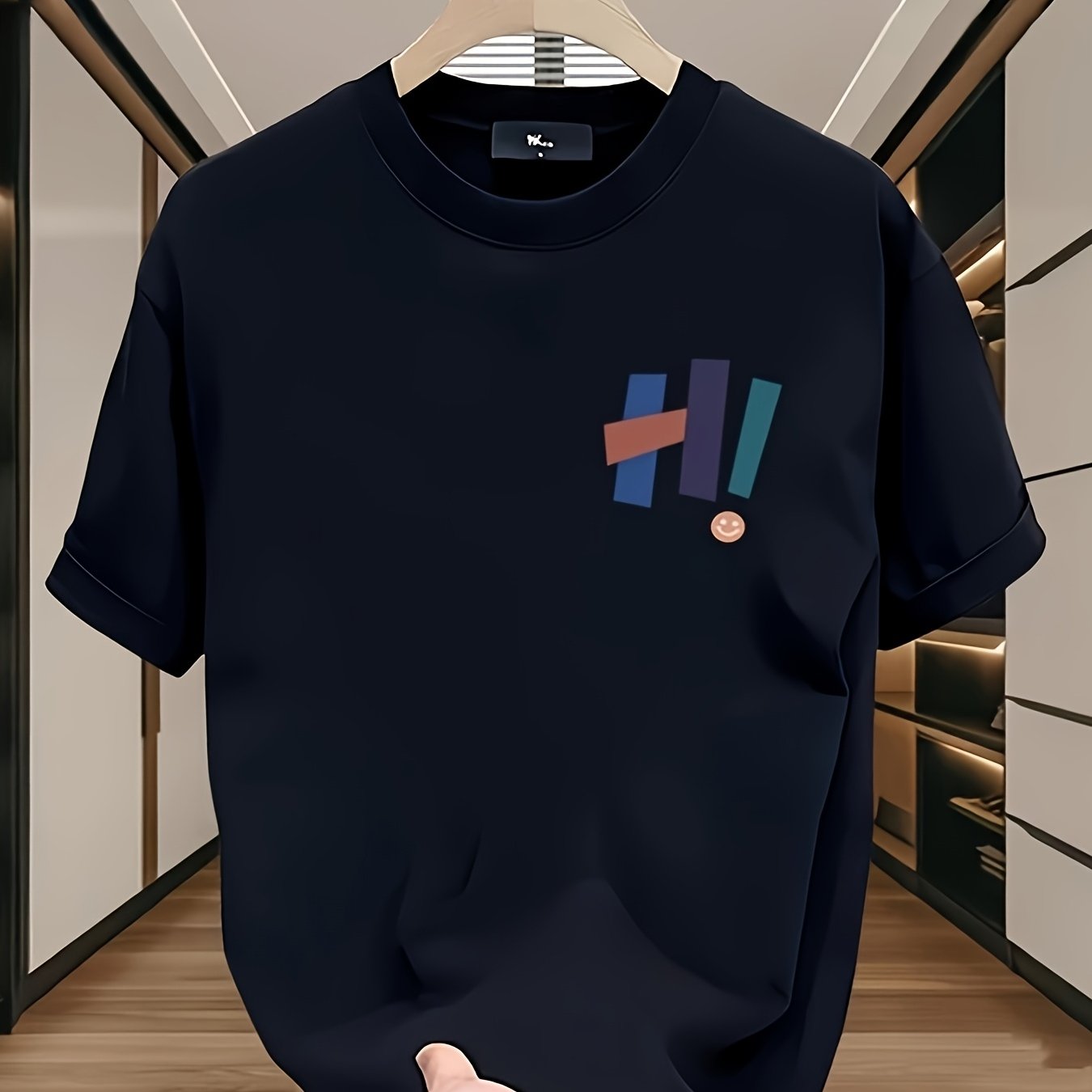 Men's T-shirt, 100% cotton, pa - Street Fashion Urban 评论和价格