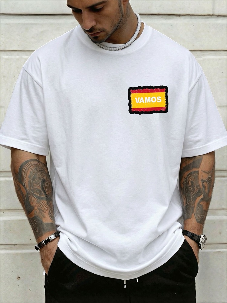 Mens Crew Neck Tee Spain Vamos - Street Fashion In Spain 评论和价格