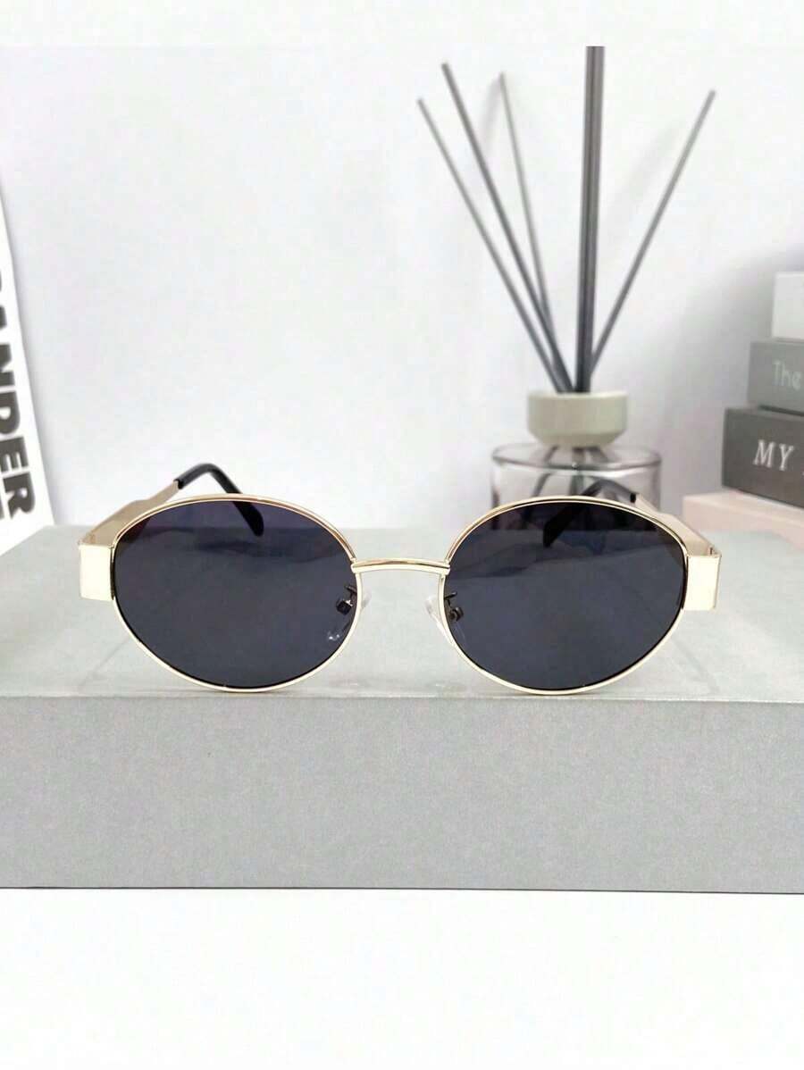 New Retro High-End Metal Oval  - Street Fashion High End 评论和价格